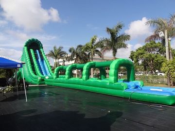 36 Feet Tall Hulk Inflatable Water Slides أخضر طويل مجنون رطب الشريحة مع تجمع