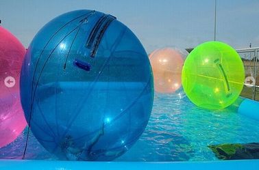 أصفر / أزرق عملاق قابل للنفخ ماء لعب الإنسان ماء فقاعة كرة