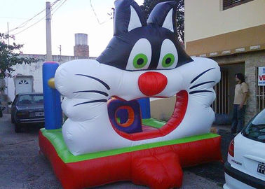 شعبية Moonwalk ترتد البيت Inflatables الكبير 3D تصميم القط