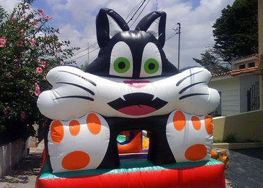 شعبية Moonwalk ترتد البيت Inflatables الكبير 3D تصميم القط