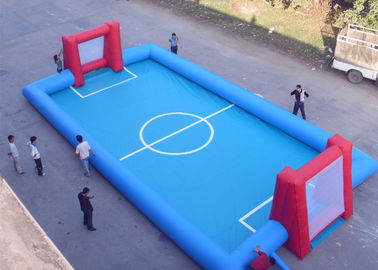في الهواء الطلق 12 × 2 × 6 م ملعب لكرة القدم قابل للنفخ / ملعب لكرة القدم مع مضخة الهواء