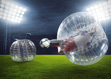 1.2m القطر TPU / PVC فقاعة كرة القدم ، ألعاب نفخ في الهواء الطلق 0.8mm فقاعة كرة القدم