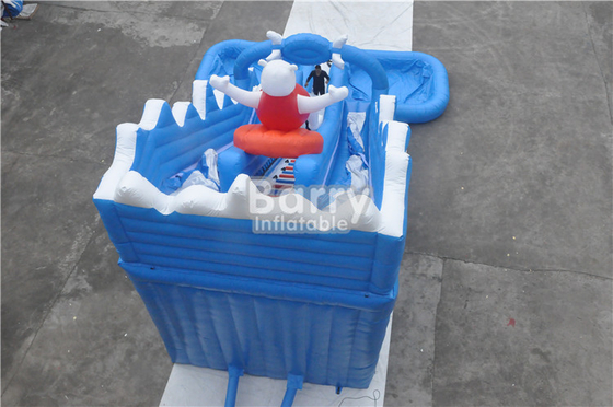 0.55mm PVC الشرائح المائية نفخ المياه مع تأجير بركة كبيرة