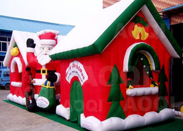 تخصيص عيد ميلاد سعيد نفخ سانتا كلوز قلعة نطاط للديكور عيد الميلاد