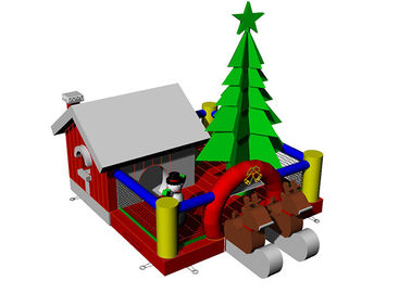 عملاق نفخ نطاط القلعة منزل مهرجان نفخ شجرة عيد الميلاد