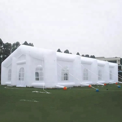 20 * 10 * 6m تخصيص أبيض قابل للنفخ حزب خيمة طباعة الشاشة الحريرية