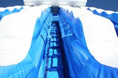 الأزرق 22 أقدام دولفين مزدوج ماء كالي المحيط نفخ المياه الشرائح مع مادة PVC القماش المشمع