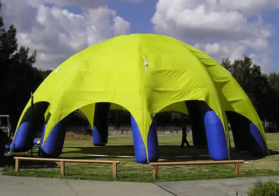 أكسفورد أو PVC نفخ قبة العنكبوت خيمة 10 متر قطرها الطباعة الرقمية