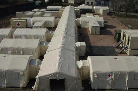المحمولة الهواء مختومة نفخ خيمة سدود كبيرة الطوارئ مستشفى البقاء على قيد الحياة خيمة