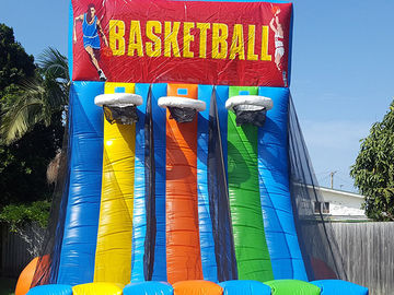 0.55 PVC القماش المشمع نفخ ألعاب تفاعلية عملاق نفخ كرة السلة هوب