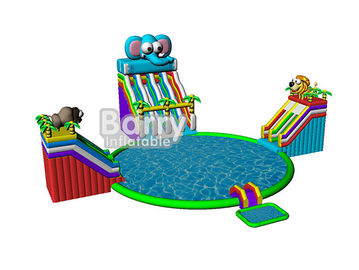 أطفال الصيف اللعب ألعاب الحديقة ، الفيل نفخ الحديقة المائية مع CE ، EN14960
