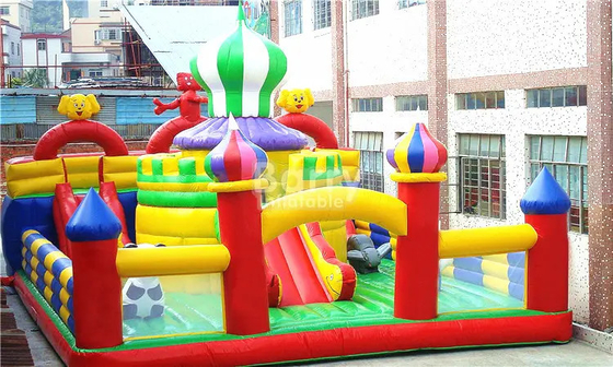 BSCI Slide Bouncy Castles داخلي نفخ الحراس لملعب مركز اللعب