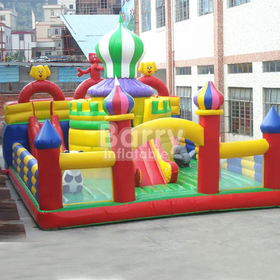 BSCI Slide Bouncy Castles داخلي نفخ الحراس لملعب مركز اللعب