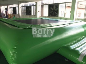 أخضر قابل للنفخ ماء لعبة ماء Trampoline ل يطفو ماء متنزه تجهيز