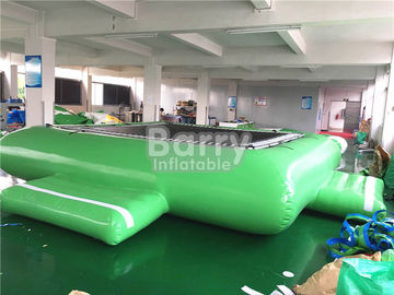 أخضر قابل للنفخ ماء لعبة ماء Trampoline ل يطفو ماء متنزه تجهيز