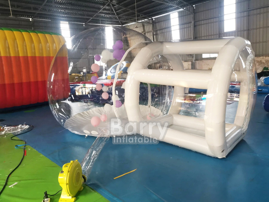 طباعة متاحة خيمة حفلة قابلة للنفخ مع البالون شفاف خيمة البالون قابلة للنفخ