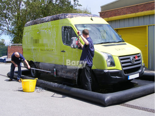 شاحنة بي في سي مضخمة للسيارة غطاء نظيف بي في سي محمول مضخم لغسيل السيارات مع نظام استرداد المياه
