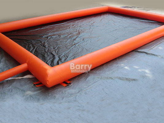 سطح PVC المقاوم للانزلاق نعم و لحام الهواء الساخن احتواء المياه البرتقالية حصيرة غسيل السيارات المضخة