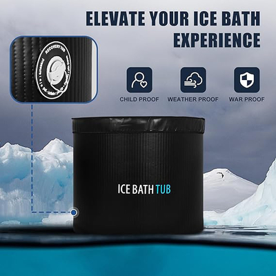 شعار مخصص قابلة للنفخ الغطس البارد أنبوب الحمام الجليدي حوض استحمام قابلة للنفخ للرياضيين، برودة المياه متوافقة