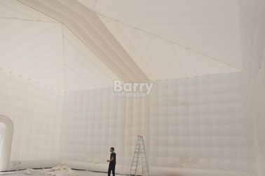 الأبيض 15x15M نفخ خيمة ، مخصص بقيادة نفخ حزب خيمة مكعب للحدث