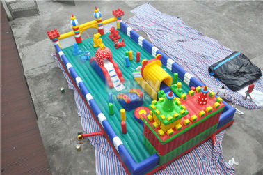 الرياضة موضوع نفخ نطاط القلعة ، 0.55 مم PVC معدات لعب الأطفال في الأماكن المغلقة