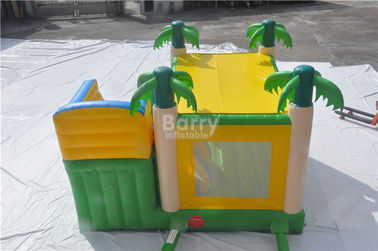 Big Palm Tree Jungle Inflatable Combo ، الأطفال ترتد البيت
