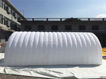 خيمة نفخ الهواء الأبيض خيمة الحدث ، DIY نفخ نفق خيمة مع LED