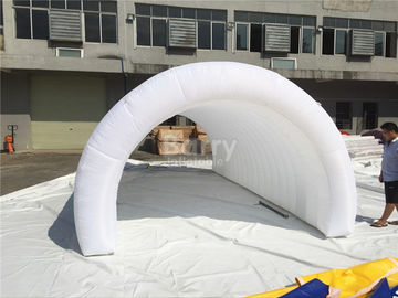 خيمة نفخ الهواء الأبيض خيمة الحدث ، DIY نفخ نفق خيمة مع LED
