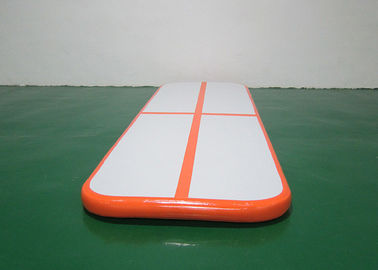 برتقاليّ صغير 3m / 10ft جمباز تجهيز  tumble أثر قابل للنفخ هواء أثر مجموعة