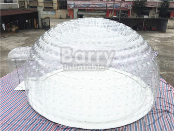 خيمة نفخ فقاعة شفافة ، خيمة في الهواء الطلق التخييم الهواء مع القماش المشمع PVC