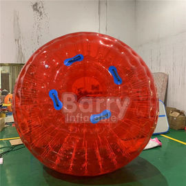 الأحمر نفخ ألعاب في الهواء الطلق 0.8 مم PVC / TPU ضياء 2.5 م 3 م العشب نفخ زورب الكرة