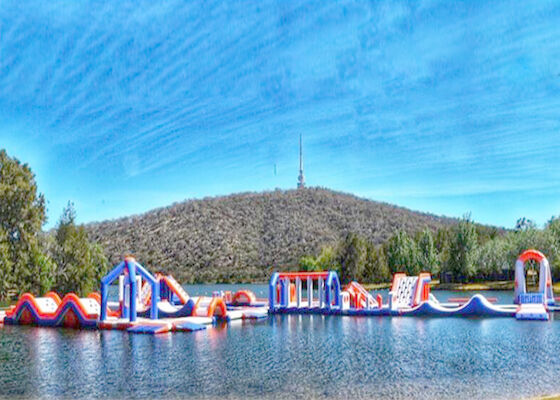 بحيرة ألعاب مائية قابلة للنفخ / ملعب عائم للمياه قابل للنفخ