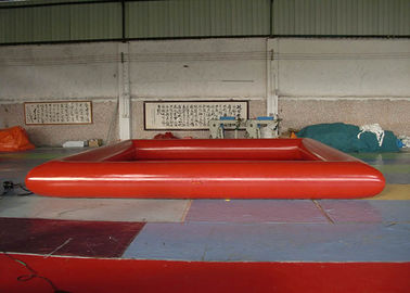 أحمر مستطيل تفجير حمام السباحة مع مقاومة للحريق 0.9 مم PVC القماش المشمع