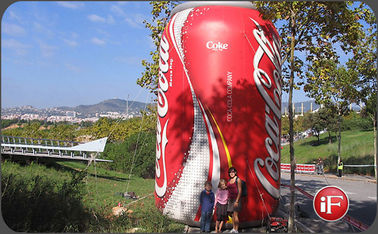 دائم الإعلان نفخ المنتجات / PVC نفخ زجاجة كوكا كولا