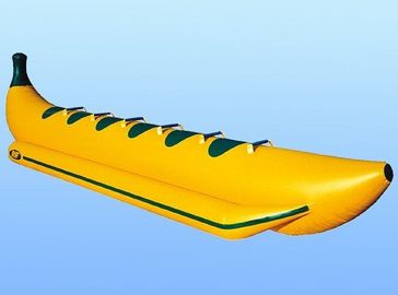 الأصفر قارب قابل للنفخ لعب 6 شخص TOWABLE الموز لعبة المياه أنبوب