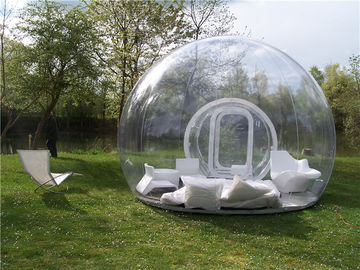 خيمة شفافة غرفة قابل للنفخ ، خيمة نفخ فقاعة مع منفاخ