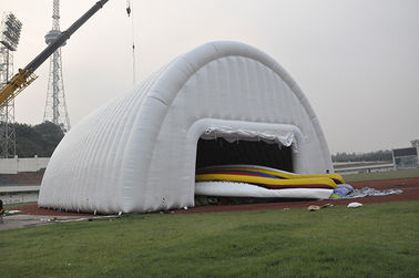 خيمة الرياضة في الهواء الطلق الأبيض PVC نفخ المهنية للحدث 40 × 15 م