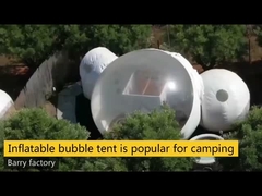 1.0mm PVC المواد نفخ فقاعة خيمة في الهواء الطلق قبة الهواء 3m القطر