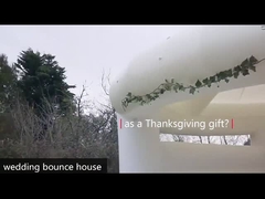 قافز زفاف أبيض قصر يرتد من البروتوكول مع المنحدرات و الحفرة