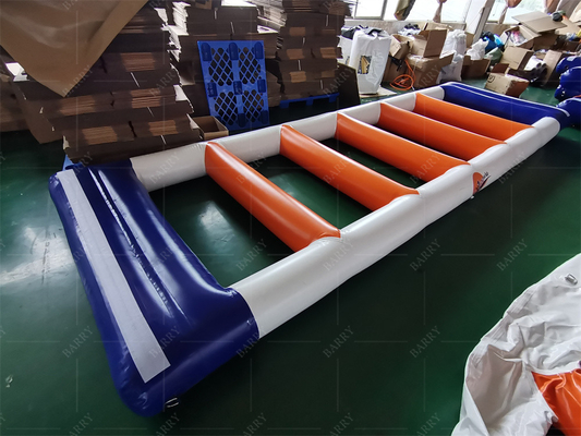 حديقة مائية عائمة قابلة للنفخ تصميم مخصص وميزات مقاومة للماء