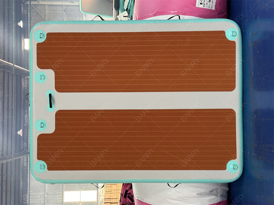 2.4×1.8×0.15m Dropstitch قارب مضخم Jet Ski Dock مياه عائمة سباحة سجادة الجزيرة