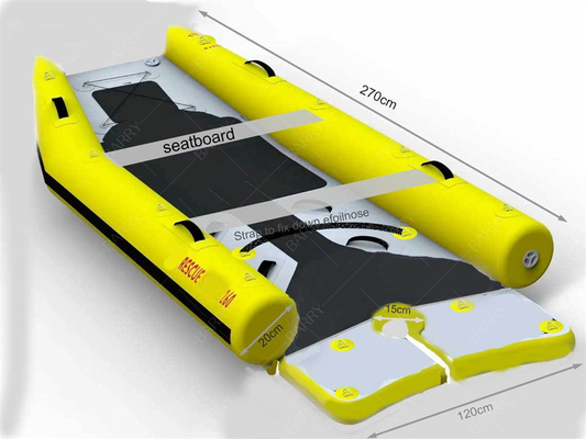 كاياك صغير قابلة للانفجار PVC القوة الإبحار Ce الوزن الخفيف كاتاماران قارب الشراع هيبالون قارب قابلة للانفجار كاتاماران