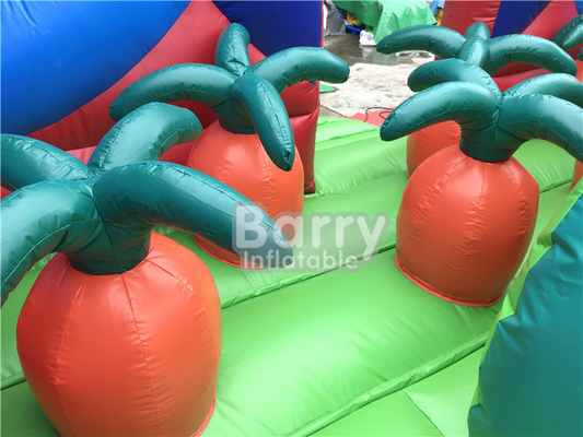 منزل القفز ترتد الأرض نفخ ملاهي مزدوجة خياطة
