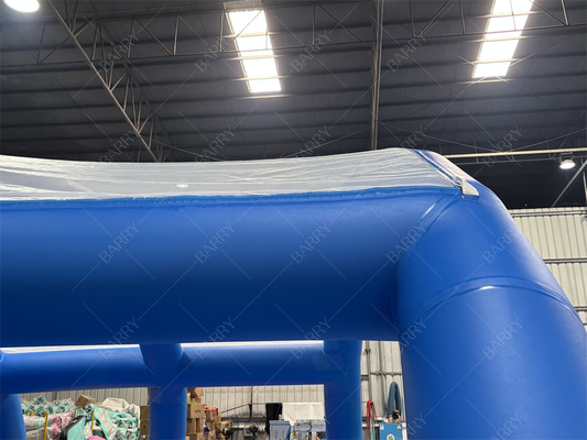 حوض سباحة قابل للنفخ للأطفال مع غطاء 10 × 8 × 3.5 قدم PVC