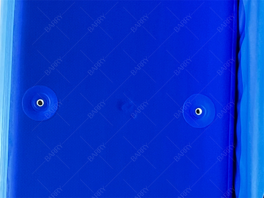 حوض استحمام جليدي أزرق داكن مخصص من مادة PVC قابلة للنفخ بتقنية Drop Stitch مع غطاء للأطفال