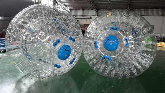 الكرة الدوارة الهامسترية المجنونة القابلة للنفخ من مادة PVC TPU بطول 2.5 متر للأطفال والكبار