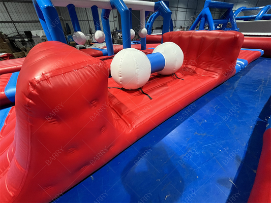 0.9 ملم PVC حديقة مائية عائمة قابلة للنفخ ألعاب مائية قابلة للنفخ في البحيرة حديقة مائية قابلة للنفخ في البحر