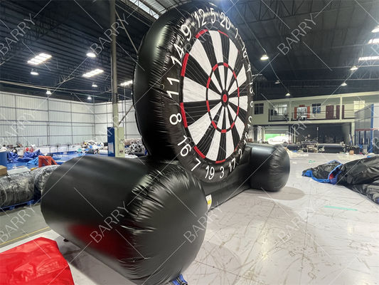 لعبة لوح السهام الخارجية القابلة للنفخ من مادة PVC التجارية، هدف رماية محكم الإغلاق، لعبة كرة قدم سهام قابلة للنفخ للأطفال والكبار