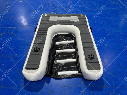 منحدر للكلاب قابل للنفخ منصة حيوانات أليفة قابلة للطي رصيف عائم في الماء مع مادة إيفا غير قابلة للانزلاق