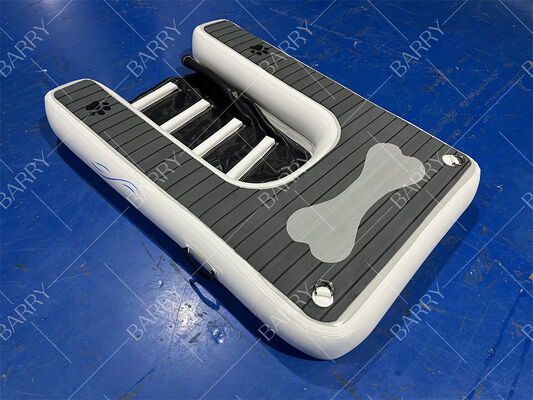 منحدر للكلاب قابل للنفخ منصة حيوانات أليفة قابلة للطي رصيف عائم في الماء مع مادة إيفا غير قابلة للانزلاق